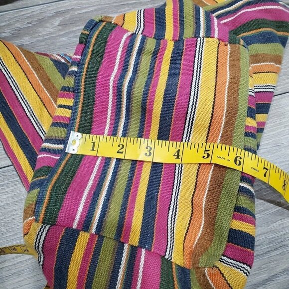 Lungta Imports Women's Multi-Colored Crossbody Bag Made In India Full Strap Boho - Picture 11 of 15